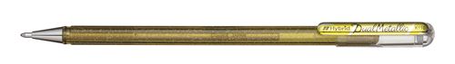 Stylo gel Pentel Dual Métallic Or
