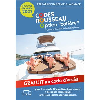 Codes Rousseau - Code Permis Plaisance Option Côtière