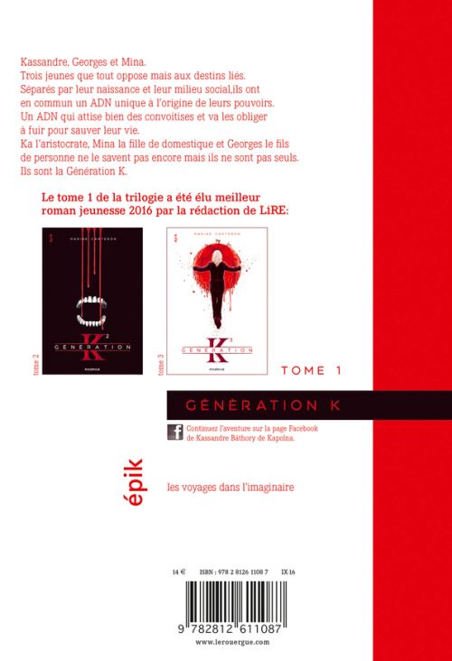 Génération K - Tome 1 - Génération K (tome 1) - Marine Carteron - Achat | fnac