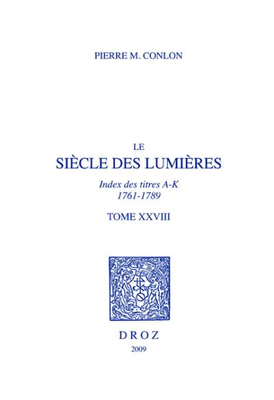 Le siècle des Lumières