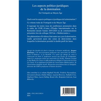 Les aspects politico-juridiques de la domination