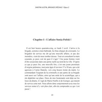 Santini Justin Brigade Spéciale opus 2