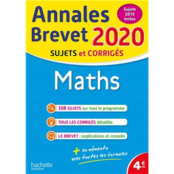Annales Brevet 2020 Maths