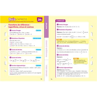 Fiches bac Mes 2 spécialités Tle générale : Maths, Physique-chimie & Grand Oral - Bac 2024