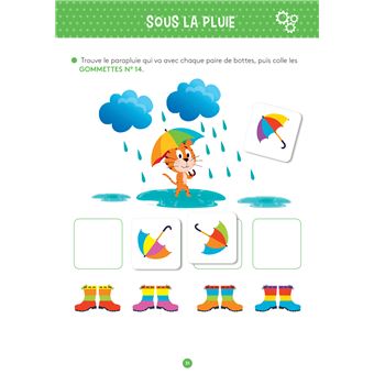 Mon cahier d'activités avec des gommettes Logique 5-6 ans