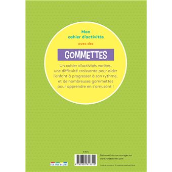 Mon cahier d'activités avec des gommettes Logique 5-6 ans