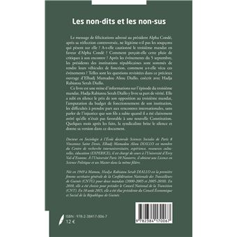 Les non dits et les non sus