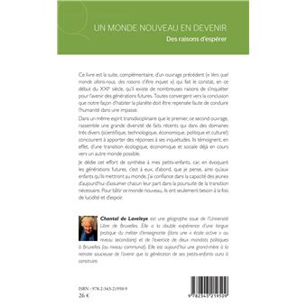 Un monde nouveau en devenir