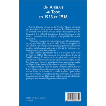 Un Anglais au Togo en 1913 et 1916