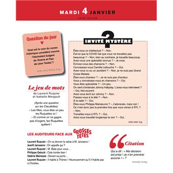 L'Almanach des Grosses Têtes 2022