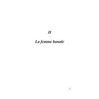 La femme banale