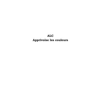 ALC apprivoise les couleurs