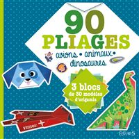 90 PLIAGES AVIONS-DINOSAURES-ANIMAUX