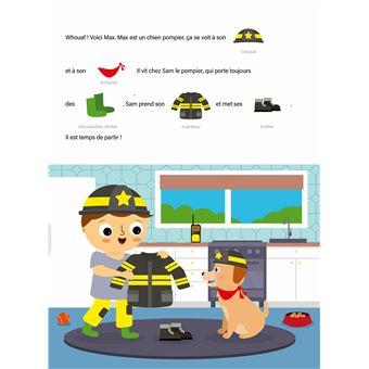 Mon ami le pompier - Histoire à coller
