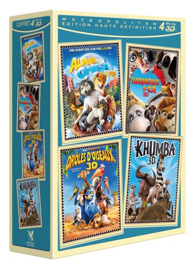 Coffret Enfant 4 films Edition limitée Blu-ray 3D Blu-ray