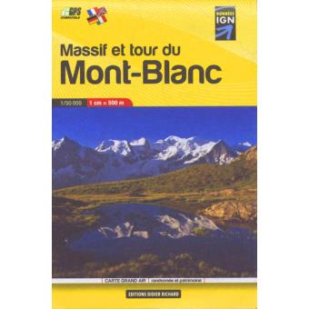Libris Wanderkarte Mont Blanc Pocket Map (Massif And Tour) 1  50 000 - 1