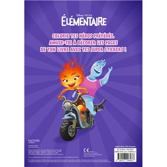ELEMENTAIRE - Mes Coloriages avec stickers - Disney Pixar