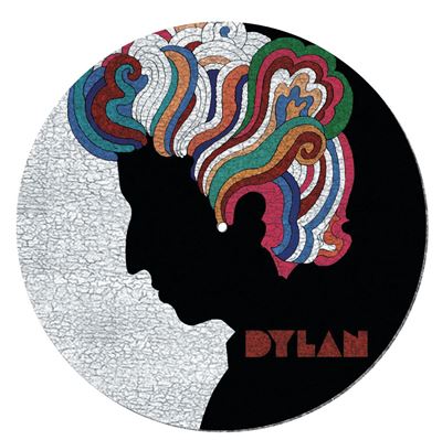 Feutrine vinyle Bob Dylan Psychedelic