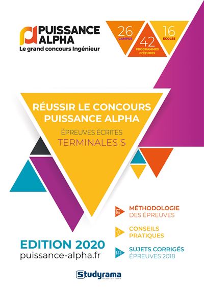 Annales officielles Puissance Alpha Post-Bac Edition 2020
