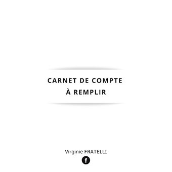 Carnet de compte à remplir