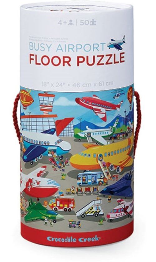 50 PC TUBE PUZZLE/BUSY AIRPORT