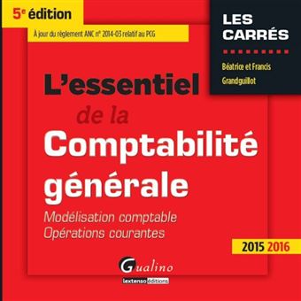 L Essentiel De La Comptabilite Generale 2015 2016 5eme Edition Modelisation Comptable Operations Courantes A Jour Du Reglement Anc No 2014 0 Tome 1 Broche Grandguillot B Et F Achat Livre Fnac