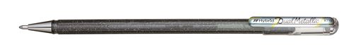 Stylo gel Pentel Dual Métallic Argent