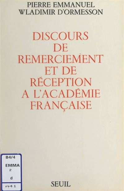 Discours Académie Française – 300e Anniversaire Du Dictionnaire – Livre Ancien