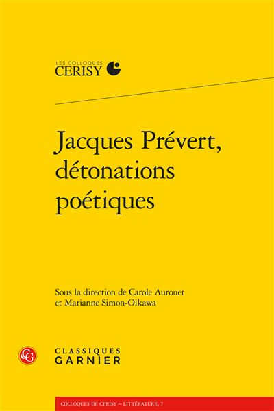 Jacques prevert detonations poetiques