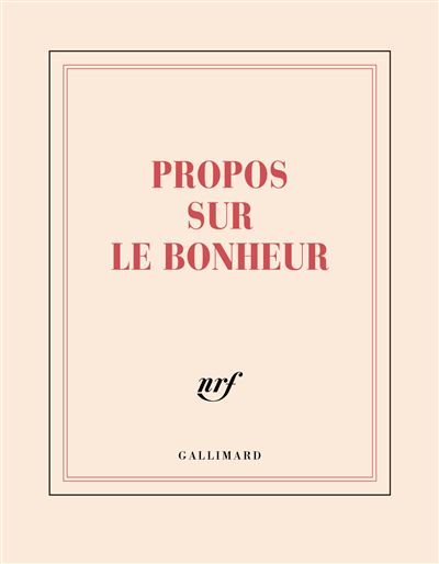 Carnet carre ligne propos sur le bonheur