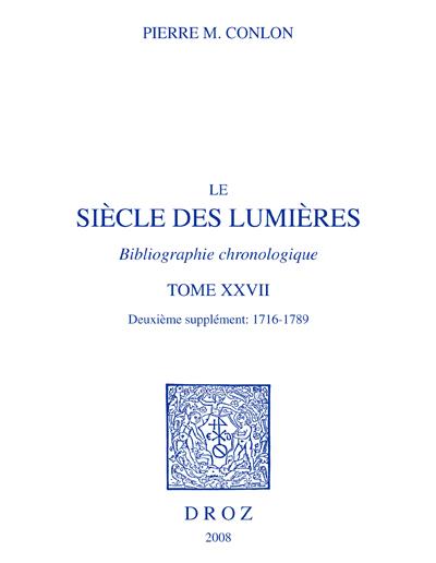 Le siècle des Lumières
