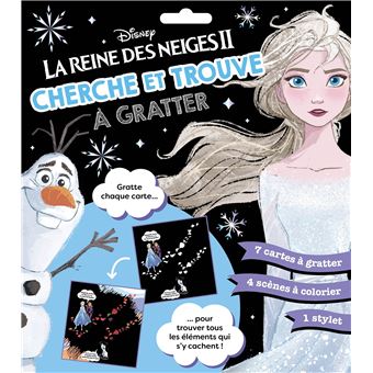 LA REINE DES NEIGES 2 - Les Ateliers Disney - Cherche et Trouve à gratter - Disney