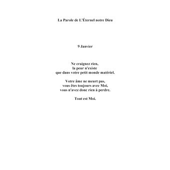 LA PAROLE de L'ETERNEL notre DIEU