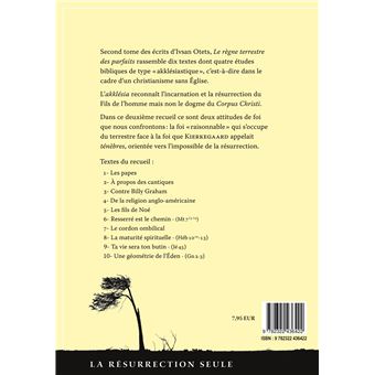 Le règne terrestre des parfaits