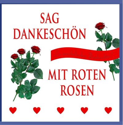 Sag dankeschoen mit roten