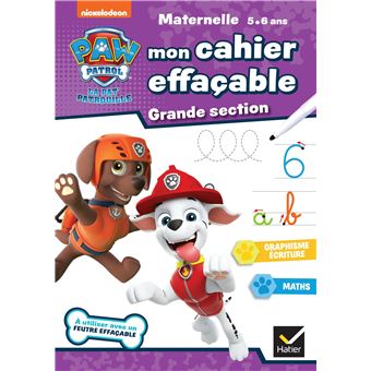 Mon cahier effaçable Pat'Patrouille GS