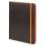 Etui Folio Universel pour Tablettes de 9 à 10 - Couleur noir/orange