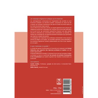 Guide des pactes d actionnaires et d associes 2022 2023