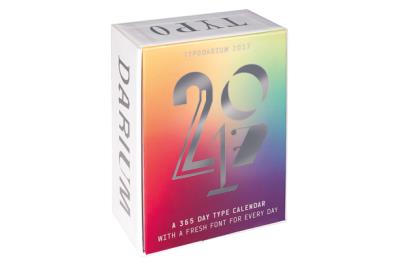 Calendrier 2017 Typodarium