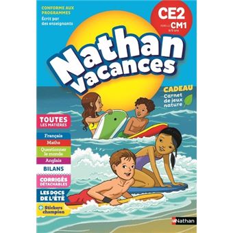 Nathan Vacances Primaire CE2 vers le CM1 8/9 ans