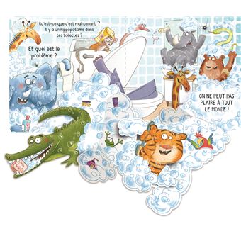 Il y a un hippopotame dans mes toilettes ! - Mon drôle de pop-up