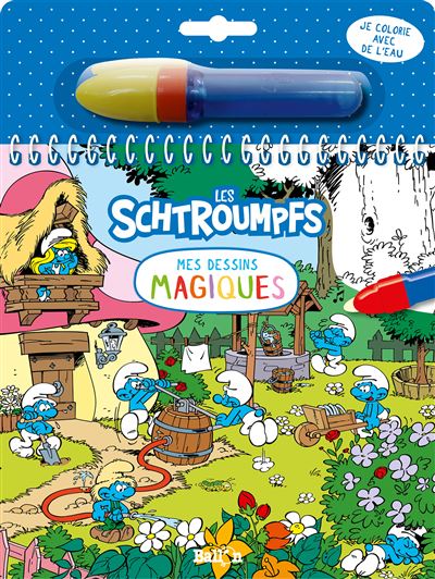 Je colorie avec de l'eau - Les Schtroumpfs -  Collectif - cartonné