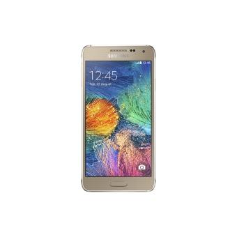 Samsung Galaxy Alpha - 4G smartphone - RAM 2 Go / Mémoire interne 32 Go - écran OEL - 4.7" - 1280 x 720 pixels - rear camera 12 MP - or givré