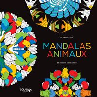 Black coloriage - Mandalas Animaux