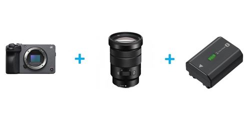 Caméra Vidéo Sony Alpha Fx30 Nu Anthracite + Objectif Hybride Sony E Pz 18-105 Mm F/4 G Motorisé Noir + Batterie Sony Np-Fz100 pour Zv-E1, A7Rv, Fx30, A7Iv, Fx3, A7C, A7Iii, A7Siii, A9Ii