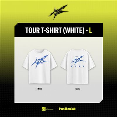 T-Shirt Blanc Taille L / White T-Shirt P1harmony Tour Most Wanted Live Tour 2026 P1ustage H Exclusivité Fnac