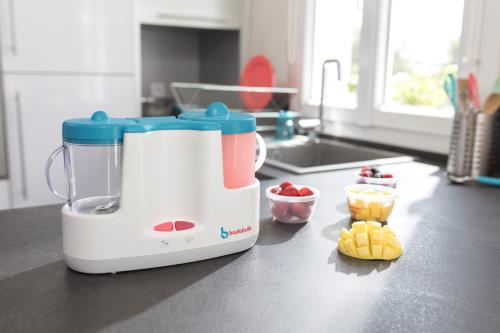 Bebe Station Chauffe Biberon 4 En 1 Badabulle Bleu Et Gris Produits Bebes Fnac