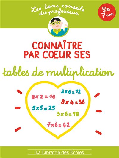Connaître par coeur ses tables de multiplication