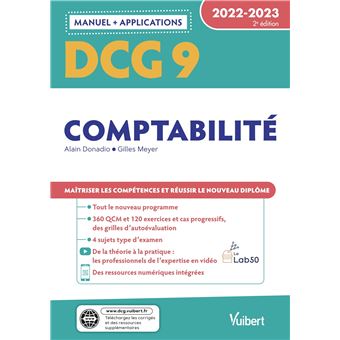DCG 9 - Comptabilité : Manuel et Applications 2022-2023