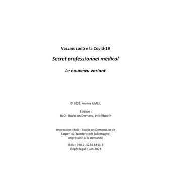 Vaccins contre la Covid-19. Secret professionnel médical : Le nouveau variant